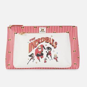 Disney Pixar The Incredibles Primark Travel Toiletry Bag Double Zipper NWT